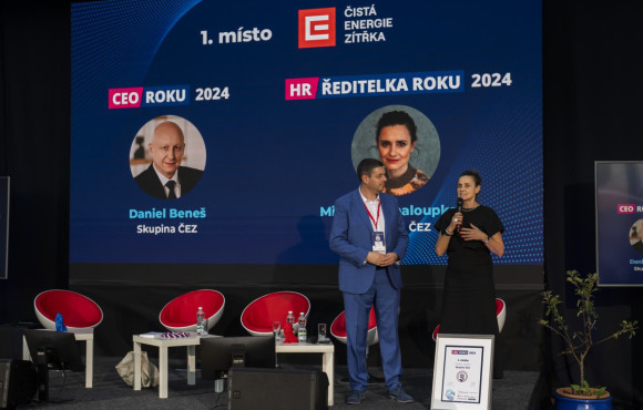 Skupina ČEZ sbírá ocenění: Tituly CEO a HR ŘEDITELKA ROKU 2024 obhájili Daniel Beneš a Michaela Chaloupková